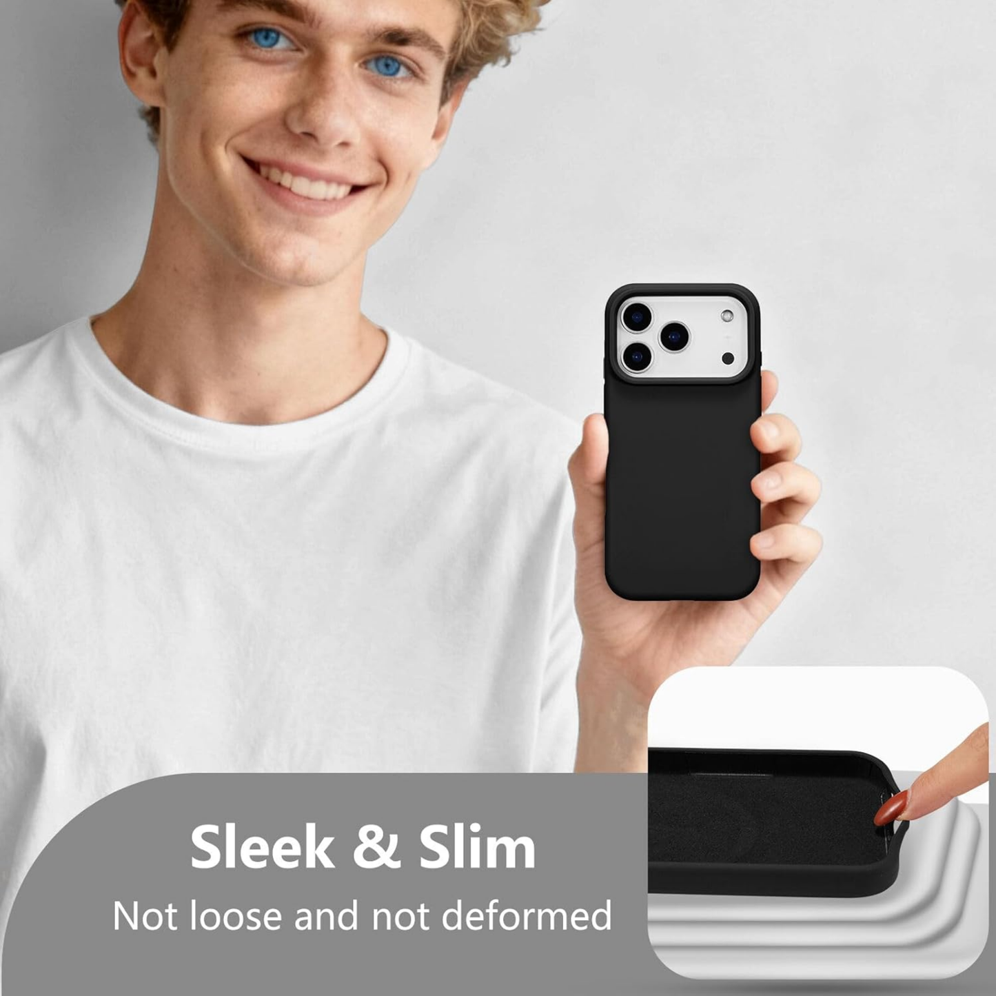 UPTECH 1 Liquid Silicone Case for iPhone 14 15 16 17 Series