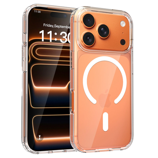 Clear Magnetic Case for iPhone 17 Pro – MagSafe Compatible, Anti-Yellowing & Shockproof Slim Protective Cover