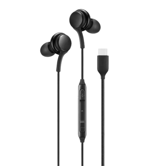 USB-C Wired Earphones with Mic & Volume Control, HiFi Stereo Type-C Headphones Compatible with Apple iPhone, Samsung Galaxy, Google Pixel & iPad Pro