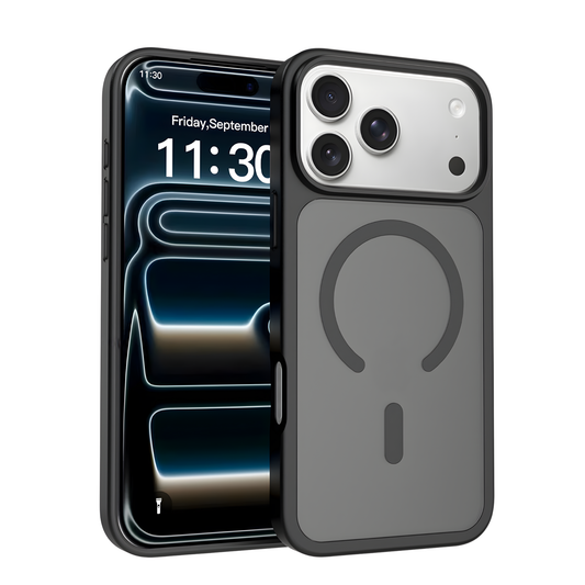 Strong Magnetic Translucent Matte Case for iPhone 17 Pro – Slim Shockproof Protective Cover, MagSafe Compatible