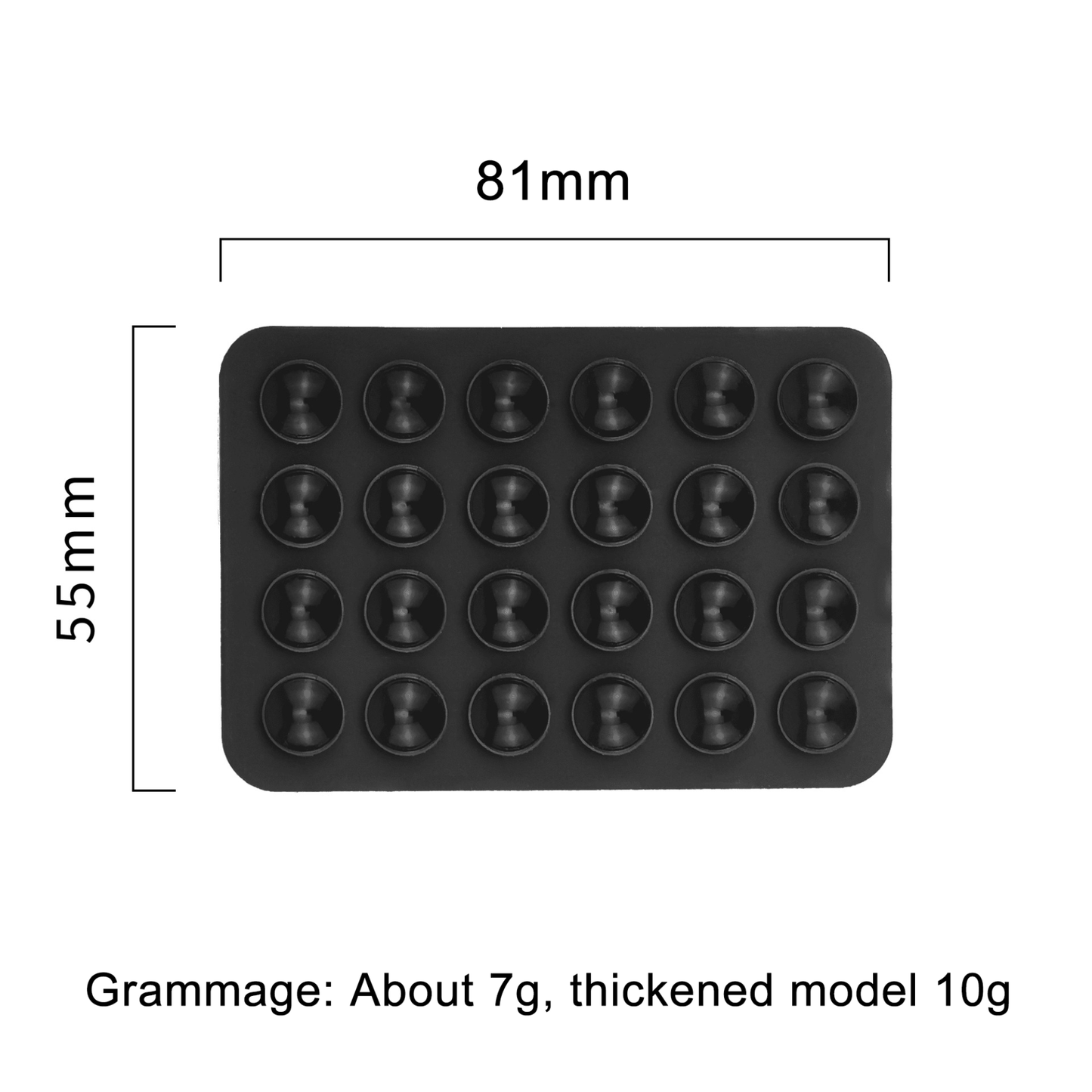 UpTech 1 Silicone Phone Sticky Grip Pad – Strong Suction Phone Case Mount for iPhone & Android, Hands-Free Reusable Grip for Selfies, Videos & Desk Use