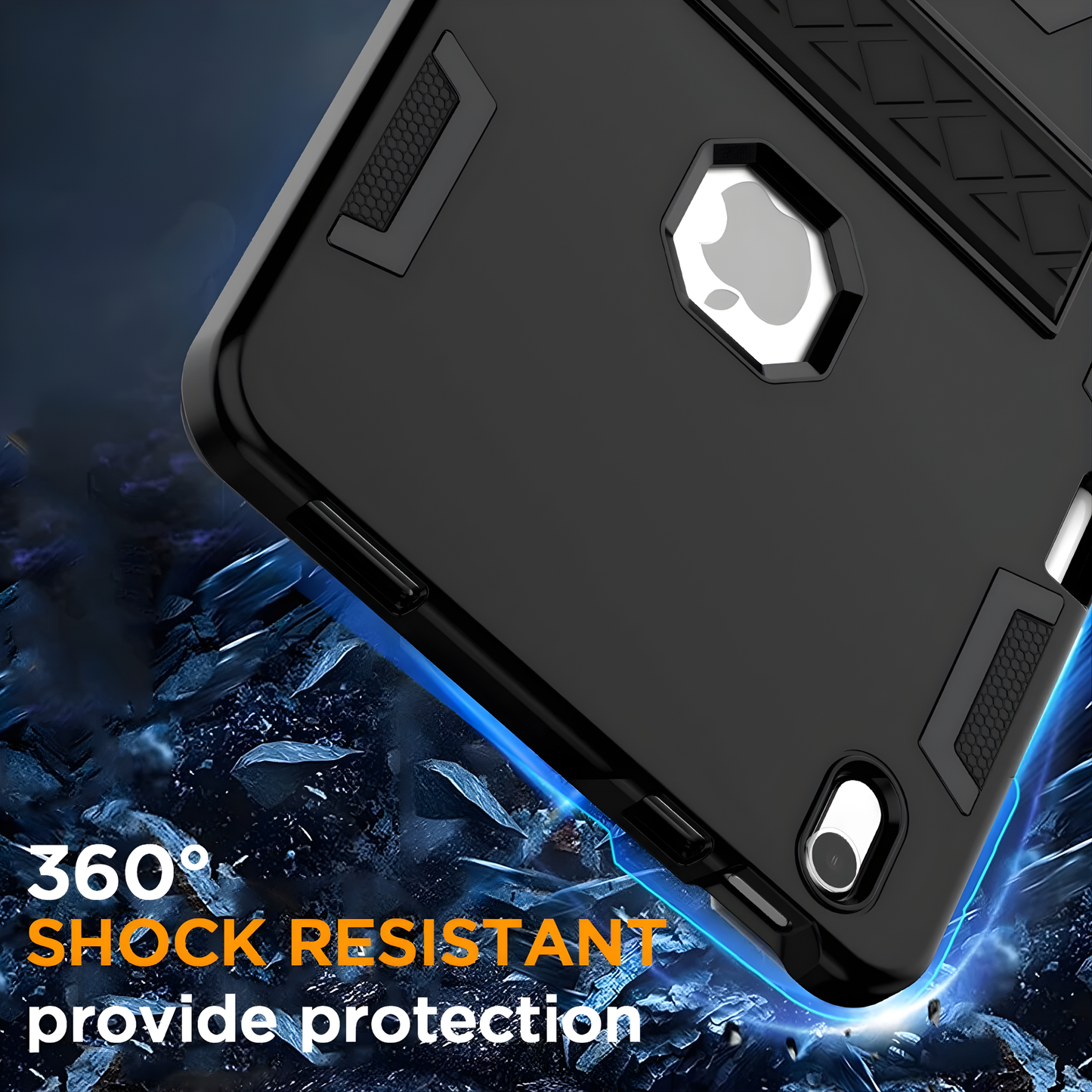 UpTech 1 Heavy Duty Shockproof iPad Case – Rugged 3-Layer Protection for iPad 7/8/9 (10.2”), 10th Gen 2022, 11th Gen (A16) 2025, Air 4 / Pro 11 – Kickstand