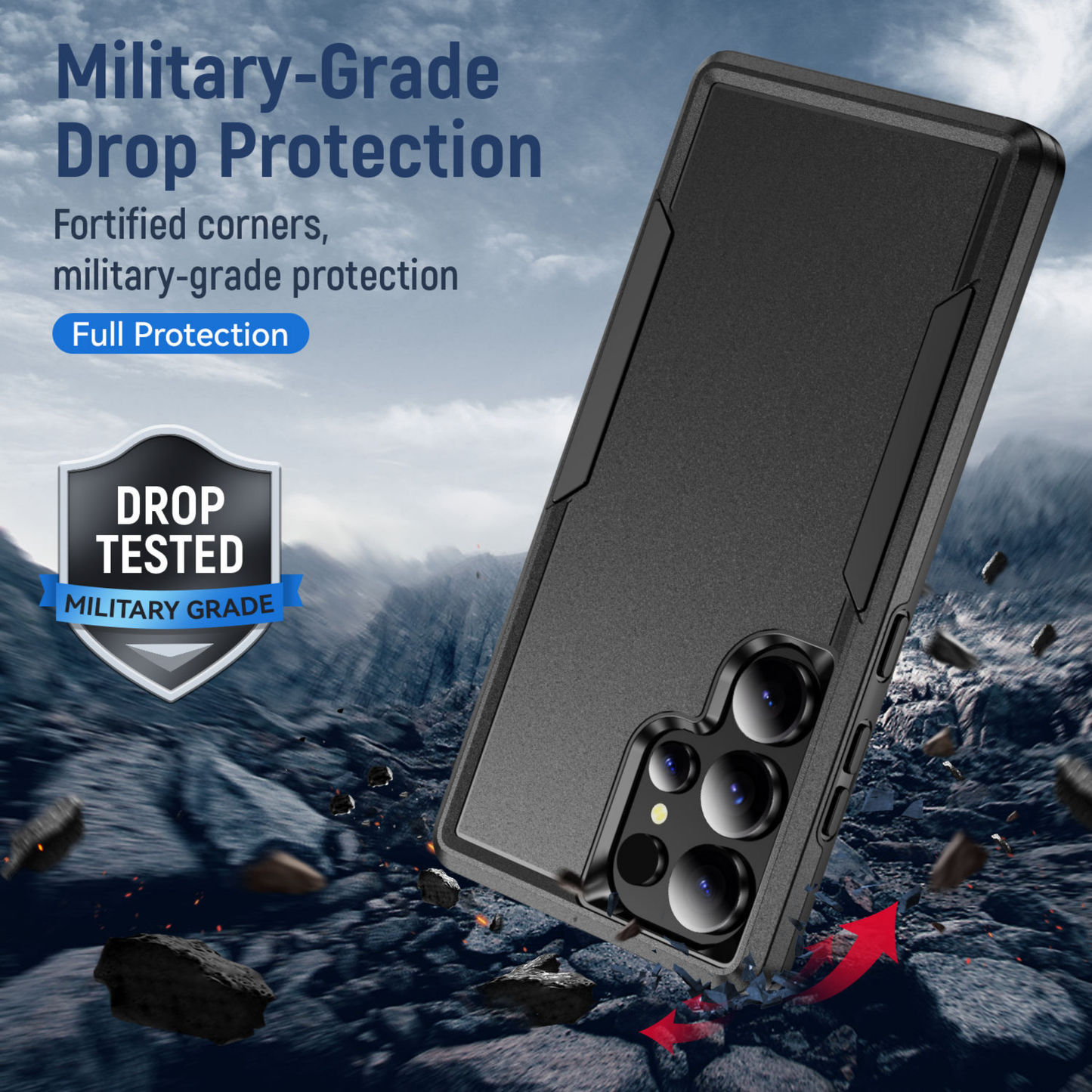 Rugged Matte Protective Case for Samsung Galaxy S26, S26 Plus, S26 Ultra – Military-Grade Shockproof Slim Cover