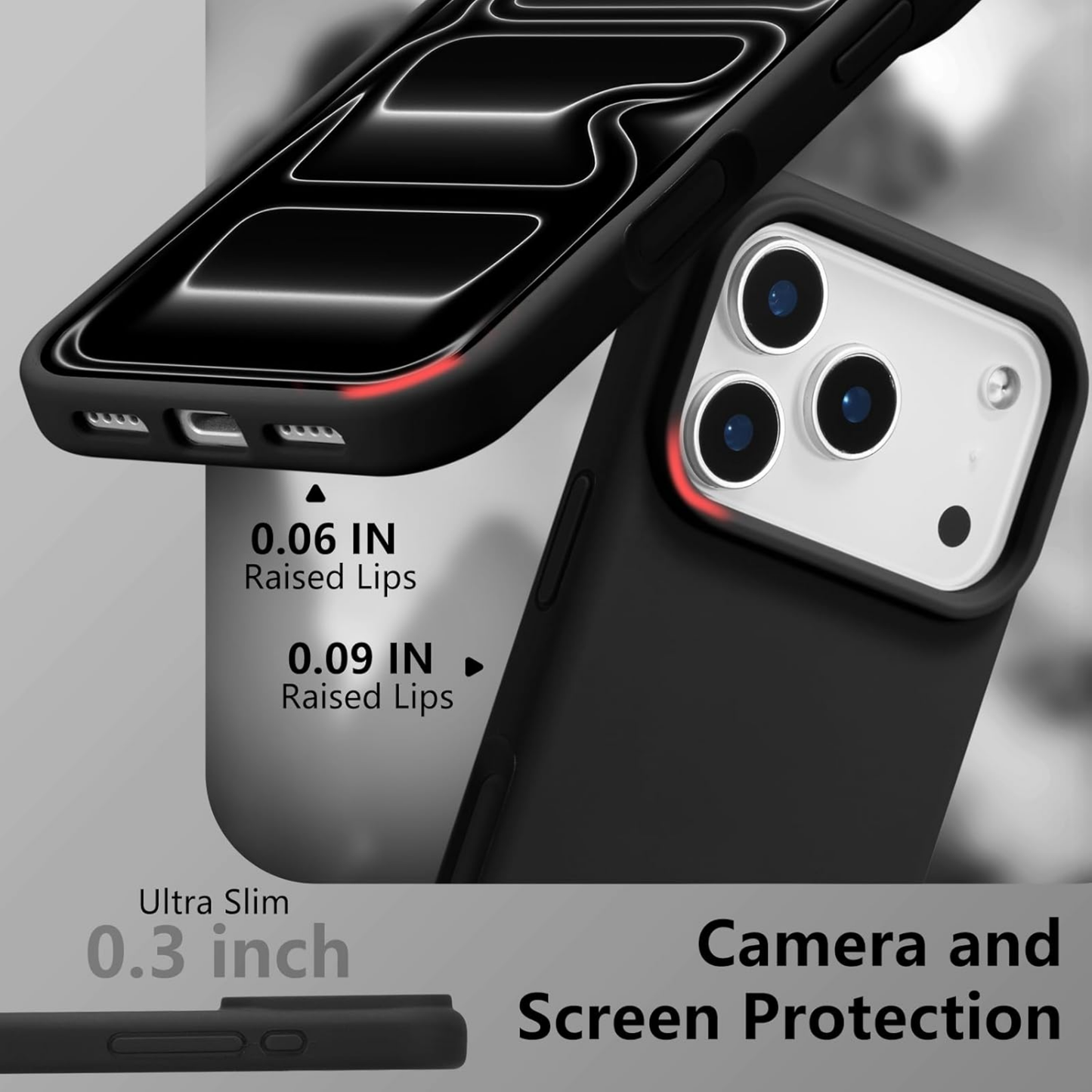 UPTECH 1 Liquid Silicone Case for iPhone 14 15 16 17 Series
