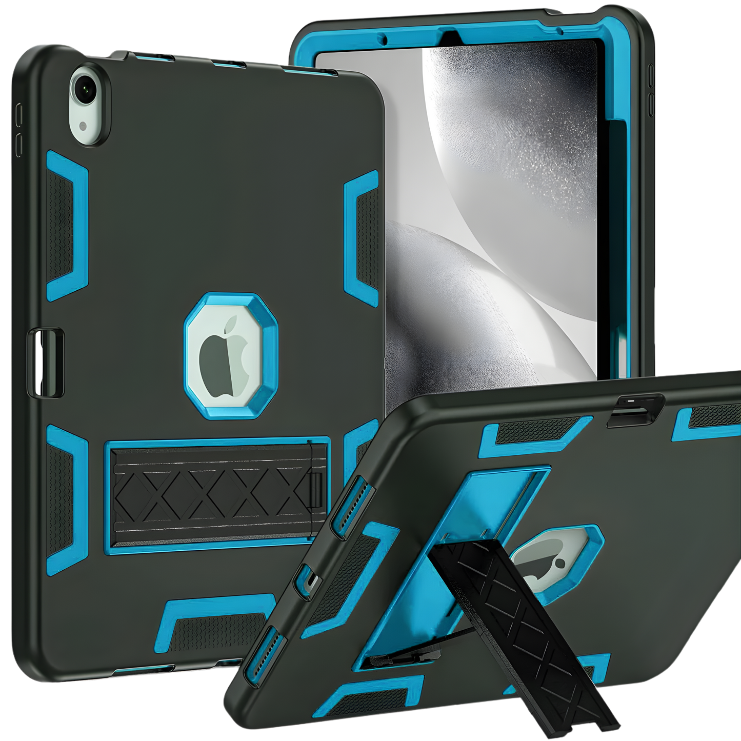 UpTech 1 Heavy Duty Shockproof iPad Case – Rugged 3-Layer Protection for iPad 7/8/9 (10.2”), 10th Gen 2022, 11th Gen (A16) 2025, Air 4 / Pro 11 – Kickstand