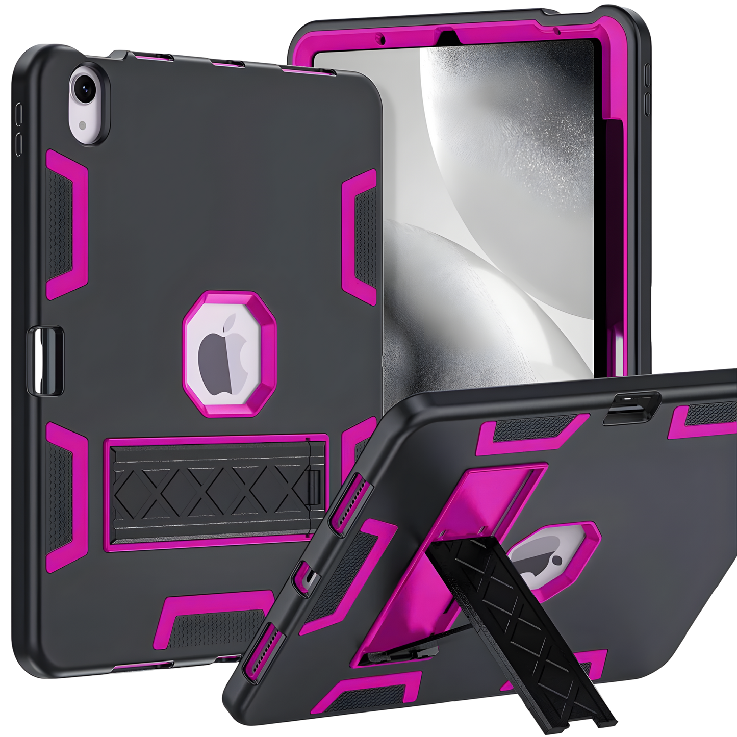 UpTech 1 Heavy Duty Shockproof iPad Case – Rugged 3-Layer Protection for iPad 7/8/9 (10.2”), 10th Gen 2022, 11th Gen (A16) 2025, Air 4 / Pro 11 – Kickstand