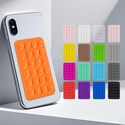 UpTech 1 Silicone Phone Sticky Grip Pad – Strong Suction Phone Case Mount for iPhone & Android, Hands-Free Reusable Grip for Selfies, Videos & Desk Use