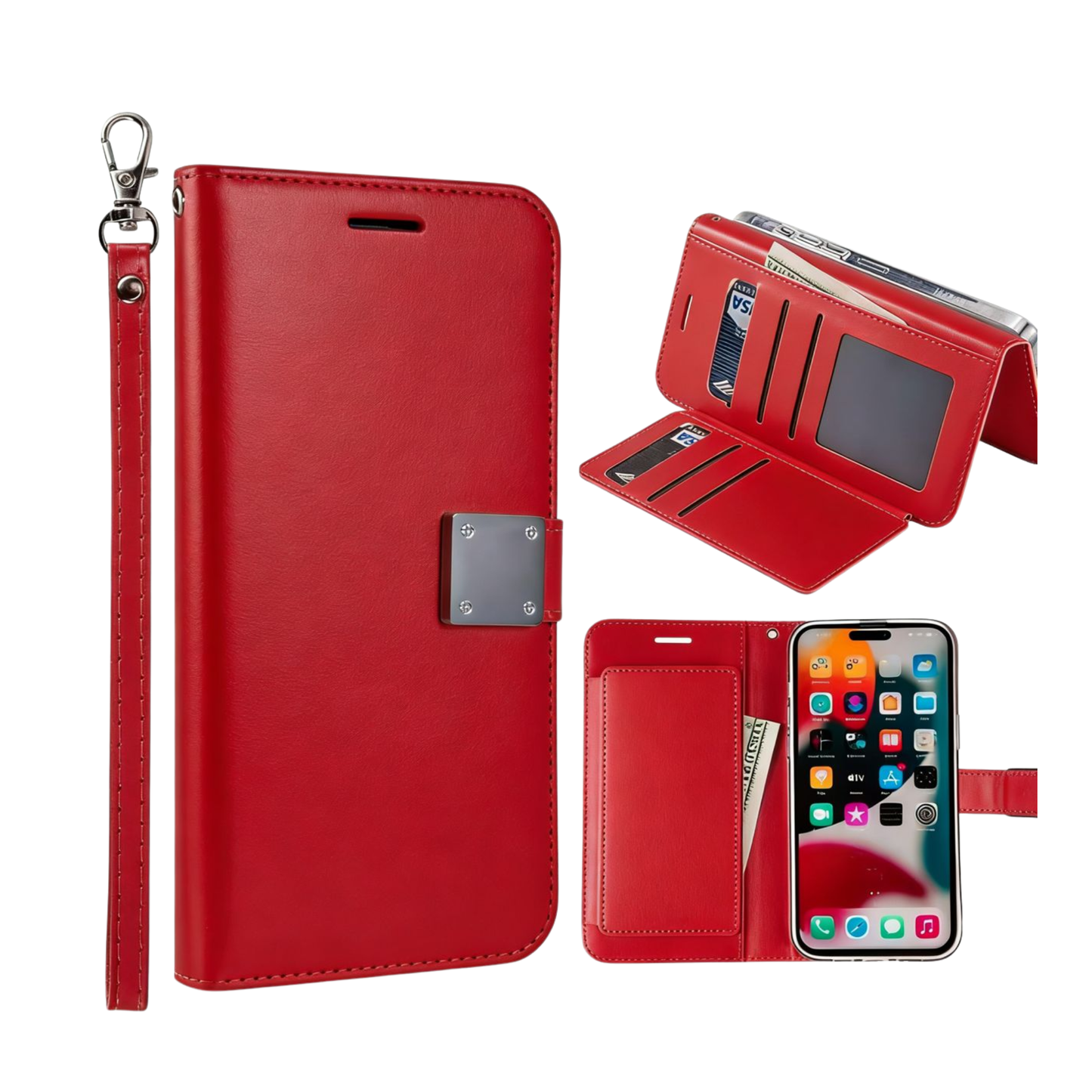Fold Wallet Case for iPhone 16 Plus